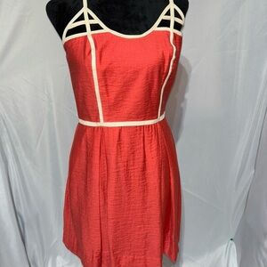 BOGO Jessica Simpson Suede Leather Straps Summer Dress Size 8